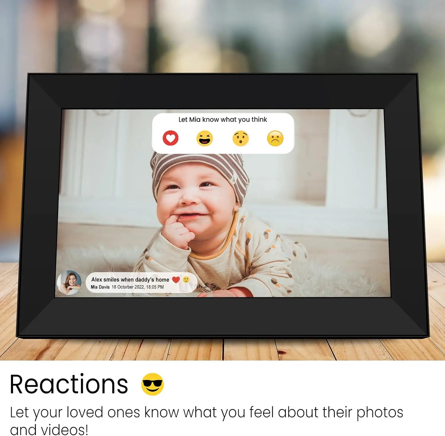 Frameo Digital Picture Frame 10.1 Inch 32GB/64GB Smart WiFi digital photo frame with 1280x800 IPS HD Touch Screen Wall Mountable Name to come later