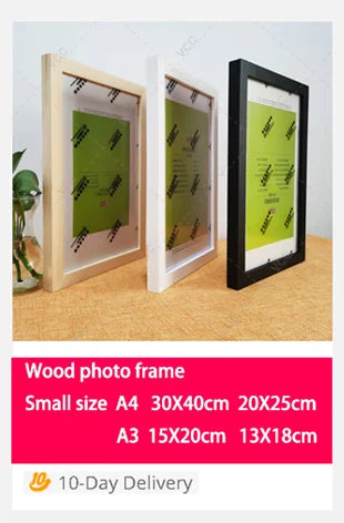 Wooden Picture Frame for Wall Hanging & Tabletop Display | Natural Wood Photo Frame in A4 & Multiple Sizes (10x15 to 20x25cm) Name to come later