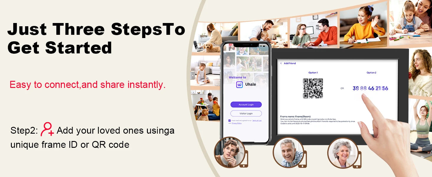 WiFi Digital Photo Frame 10.1 Inch 32GB Smart Digital Picture Frame with 1280x800 IPS HD Touch Screen Digital Frame Gift Name to come later