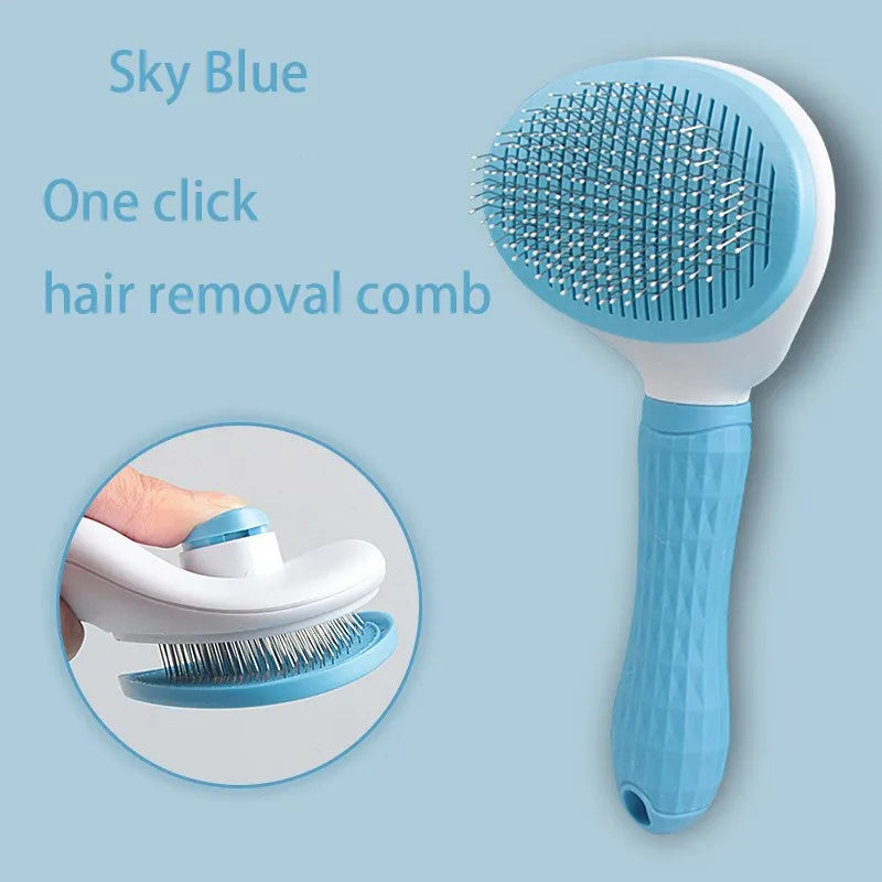 Self-Cleaning Pet Deshedding Comb for Dogs & Cats | Knot and Tangle Removal Brush | Floating Hair Grooming Tool Name to come later
