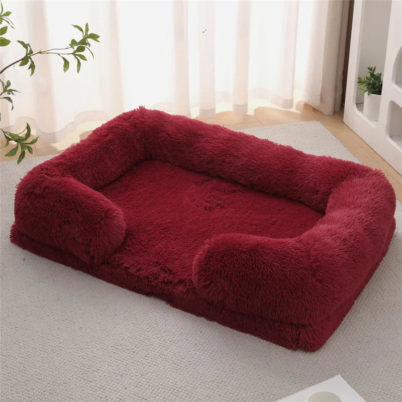 Luxury Winter Warm Dog Sofa Bed for Large & Small Breeds | Plush, Orthopedic Pet Sleeping Mat & House Cushion Name to come later