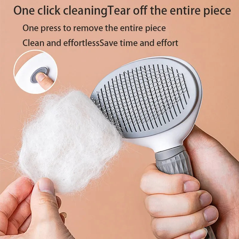 Self-Cleaning Pet Deshedding Comb for Dogs & Cats | Knot and Tangle Removal Brush | Floating Hair Grooming Tool Name to come later