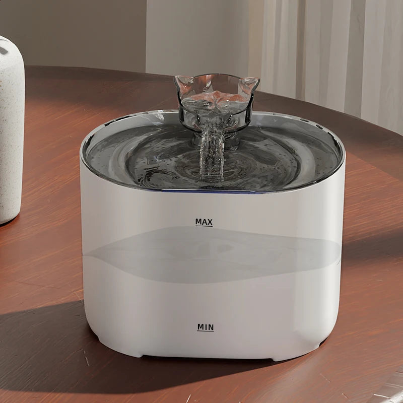Automatic Pet Water Dispenser 2L, Smart Motion Sensor Cat Dog Fountain | Quiet, USB Powered Drinker with Activated Carbon Filter Name to come later