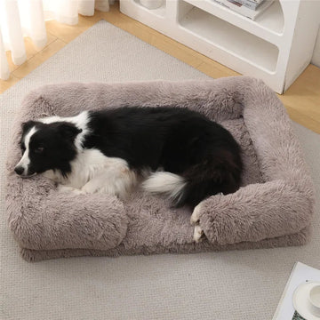 Luxury Winter Warm Dog Sofa Bed for Large & Small Breeds | Plush, Orthopedic Pet Sleeping Mat & House Cushion