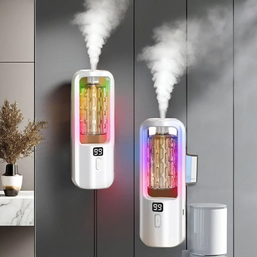 Wall Mounted Aroma Diffuser (50ml) with Time Setting | Electric Essential Oil Diffuser & Air Purifying Fragrance Machine Name to come later