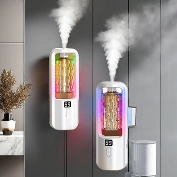 Wall Mounted Aroma Diffuser (50ml) with Time Setting | Electric Essential Oil Diffuser & Air Purifying Fragrance Machine