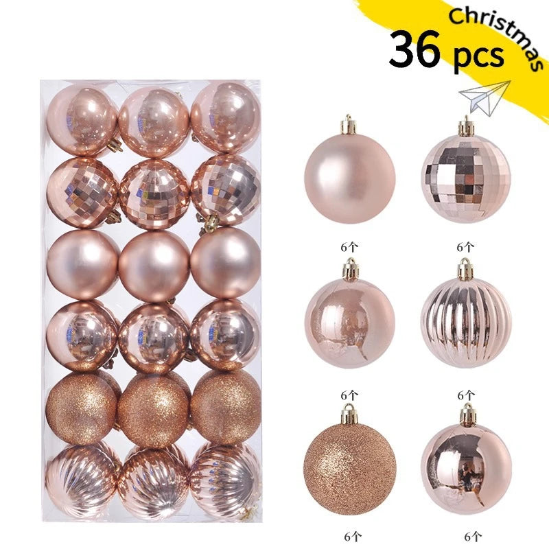 24/36 Pcs Christmas Ball Ornaments (3/4CM): Shatterproof Christmas Tree Hanging Decoration Set Dragon Crest Co