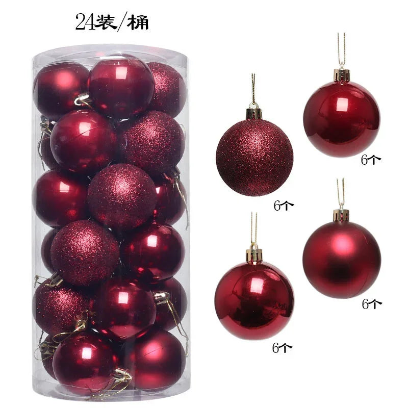 24/36 Pcs Christmas Ball Ornaments (3/4CM): Shatterproof Christmas Tree Hanging Decoration Set Dragon Crest Co