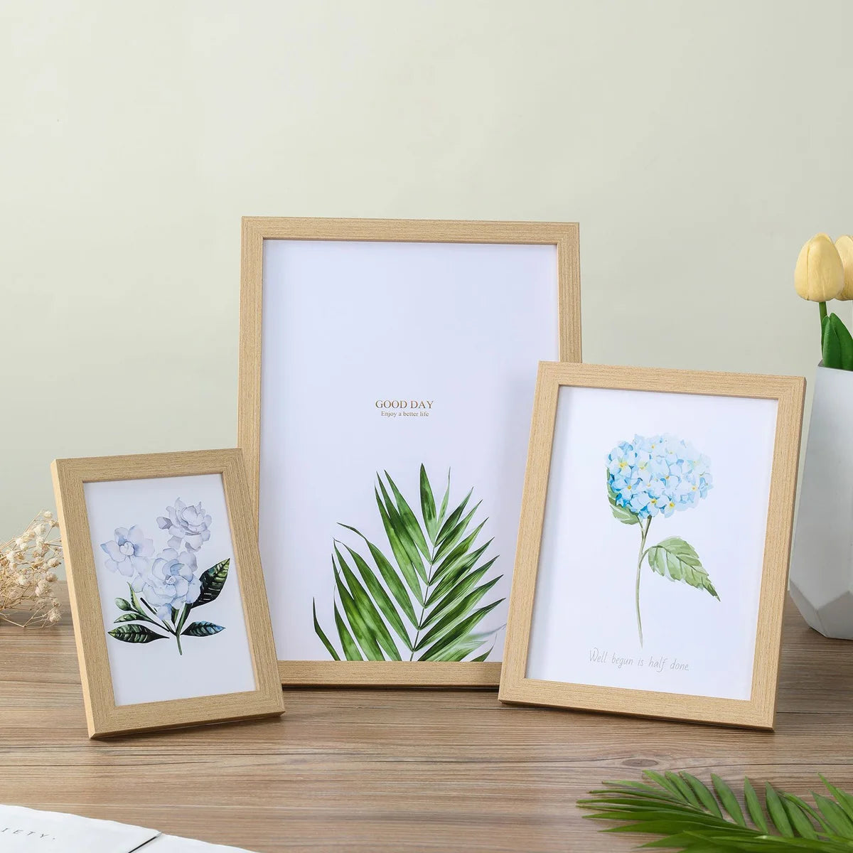Wooden Picture Frame for Wall Hanging & Tabletop Display | Natural Wood Photo Frame in A4 & Multiple Sizes (10x15 to 20x25cm) Name to come later