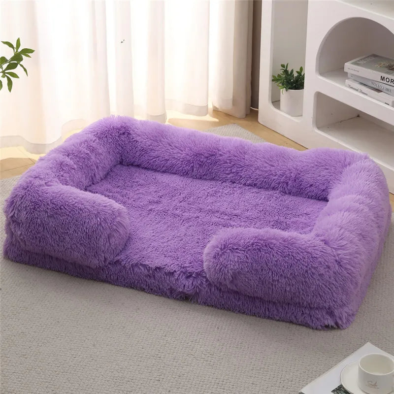 Luxury Winter Warm Dog Sofa Bed for Large & Small Breeds | Plush, Orthopedic Pet Sleeping Mat & House Cushion Name to come later