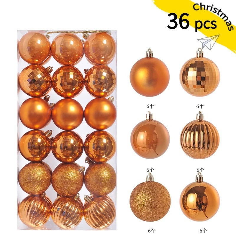24/36 Pcs Christmas Ball Ornaments (3/4CM): Shatterproof Christmas Tree Hanging Decoration Set Dragon Crest Co