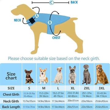 Rapid Cooling Dog Vest for Summer Heat | Breathable Mesh, Adjustable Anti-UV Sun Protection Cooling Jacket