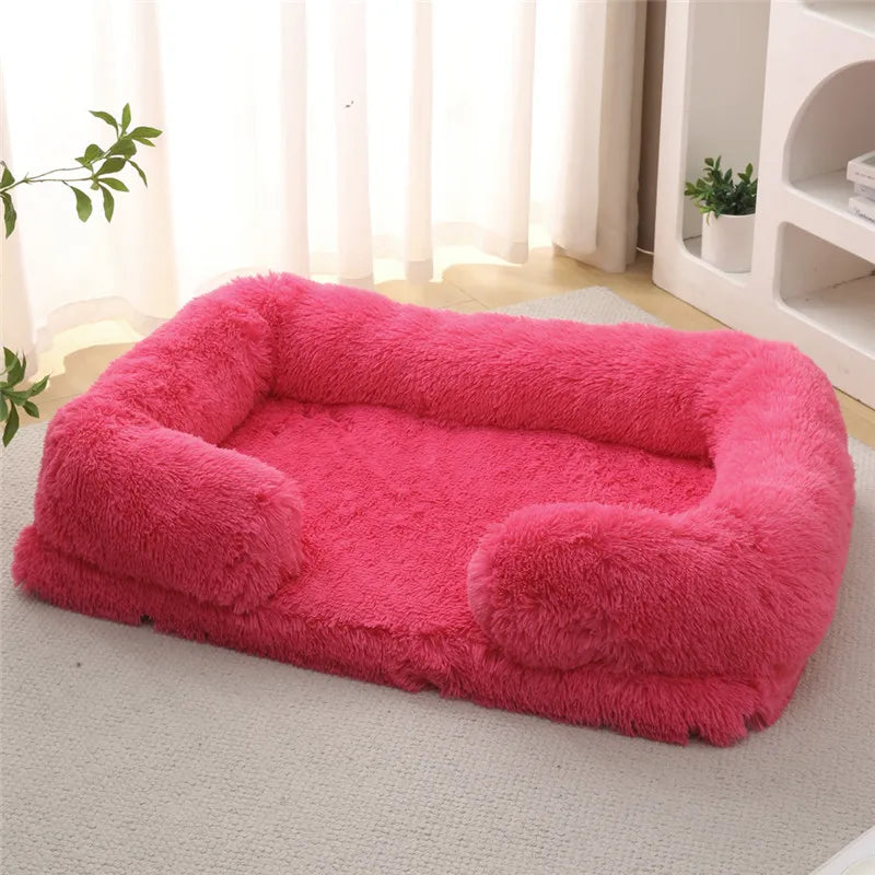 Luxury Winter Warm Dog Sofa Bed for Large & Small Breeds | Plush, Orthopedic Pet Sleeping Mat & House Cushion Name to come later