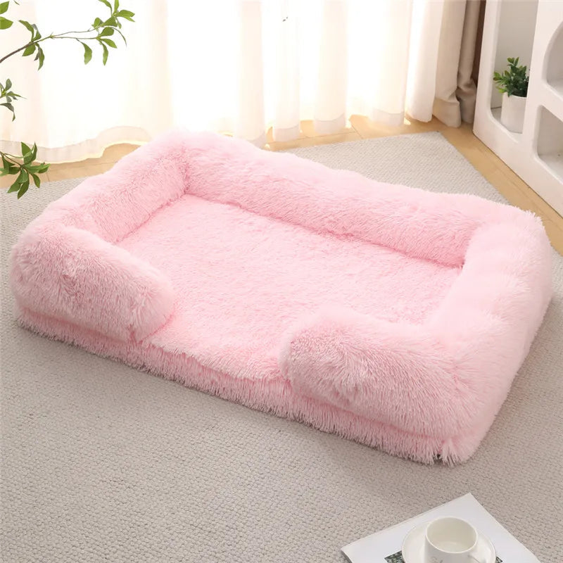 Luxury Winter Warm Dog Sofa Bed for Large & Small Breeds | Plush, Orthopedic Pet Sleeping Mat & House Cushion Name to come later