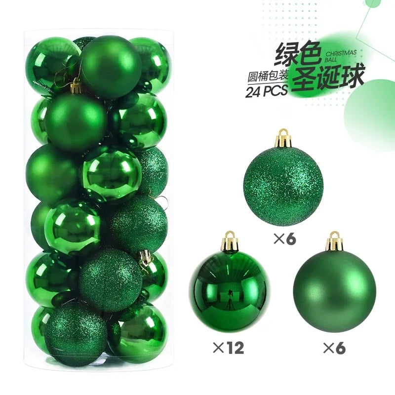24/36 Pcs Christmas Ball Ornaments (3/4CM): Shatterproof Christmas Tree Hanging Decoration Set Dragon Crest Co