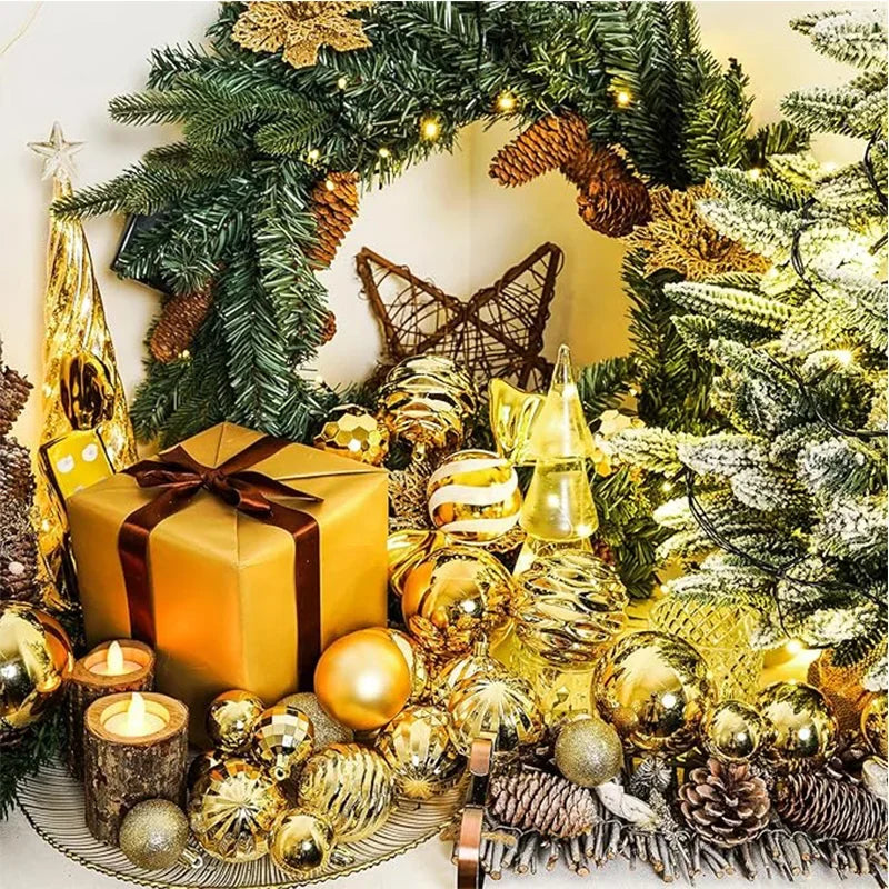24/36 Pcs Christmas Ball Ornaments (3/4CM): Shatterproof Christmas Tree Hanging Decoration Set Dragon Crest Co