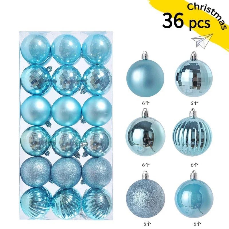24/36 Pcs Christmas Ball Ornaments (3/4CM): Shatterproof Christmas Tree Hanging Decoration Set Dragon Crest Co