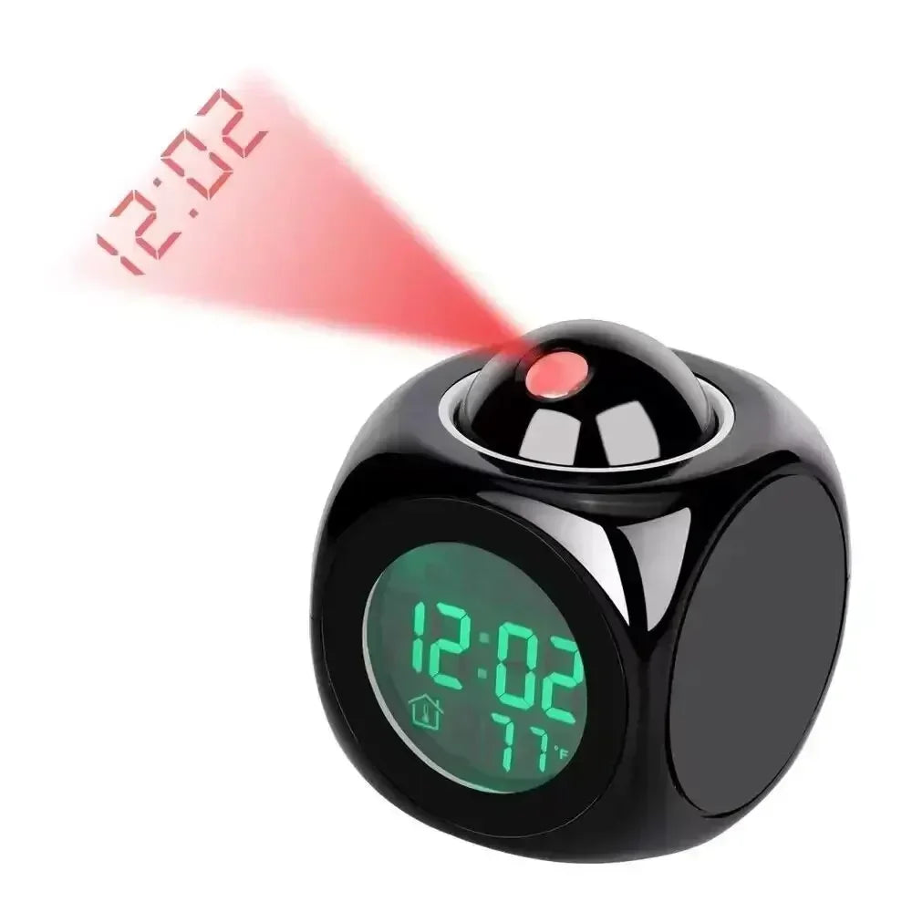 Projection Alarm Clock Ceiling Display Snooze Desk Table Clock Voice Multifunction Digital Projection Clock Temperature Displ Name to come later