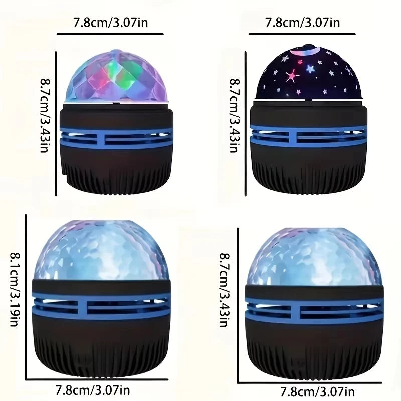 Starry Sky Projector with Water Wave Effect - 7 Color LED Night Light for Bedroom Name to come later