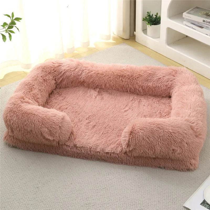 Luxury Winter Warm Dog Sofa Bed for Large & Small Breeds | Plush, Orthopedic Pet Sleeping Mat & House Cushion Name to come later