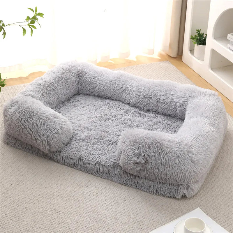 Luxury Winter Warm Dog Sofa Bed for Large & Small Breeds | Plush, Orthopedic Pet Sleeping Mat & House Cushion Name to come later