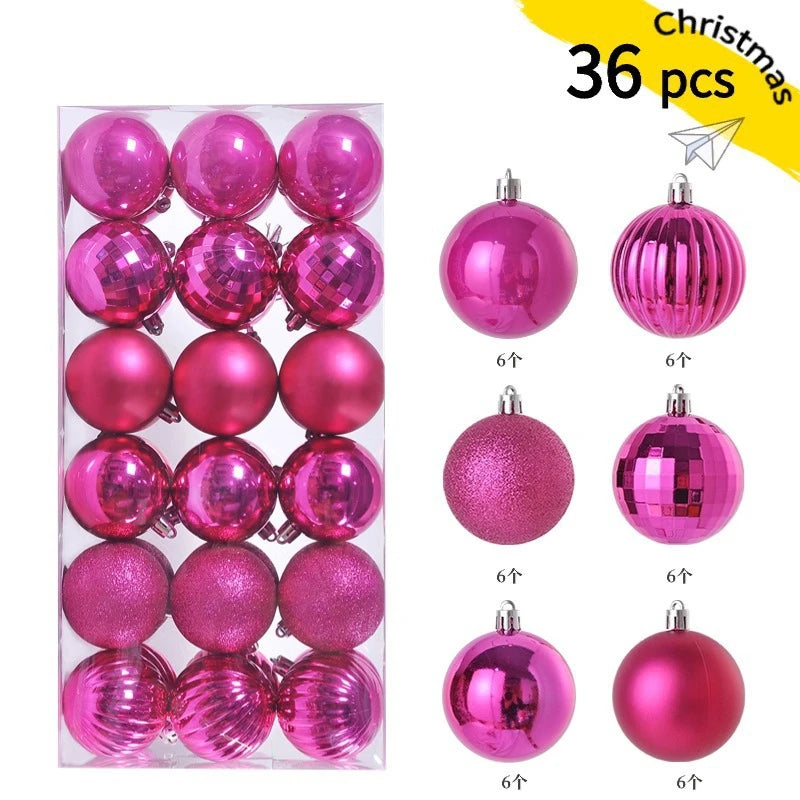 24/36 Pcs Christmas Ball Ornaments (3/4CM): Shatterproof Christmas Tree Hanging Decoration Set Dragon Crest Co