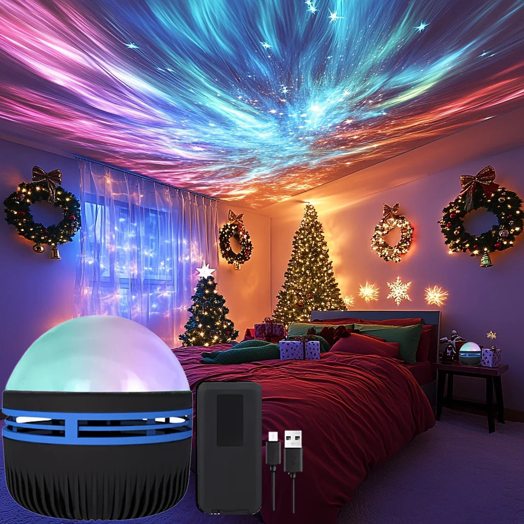 LED Northern Lights Projector Lamp - Aurora Borealis Effect Night Light for Bedroom Decor Name to come later