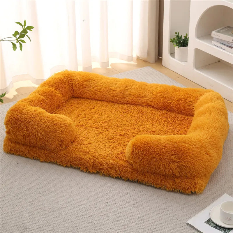 Luxury Winter Warm Dog Sofa Bed for Large & Small Breeds | Plush, Orthopedic Pet Sleeping Mat & House Cushion Name to come later