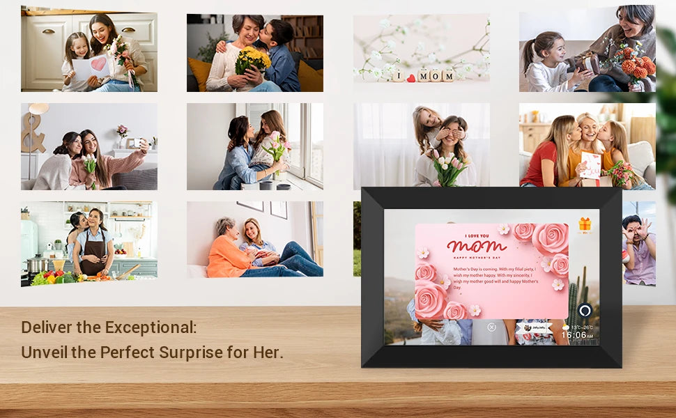 Uhale Digital Picture Frame 10.1 Inch 32GB Smart WiFi Smart digital photo frame with 1280x800 IPS HD Touch Screen Name to come later