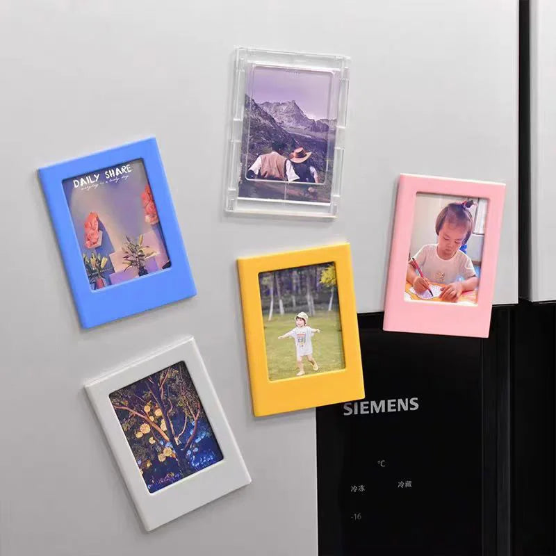Magnetic Photo Frames (3-Inch) for Fujifilm Instax Mini Film | Fridge Magnet Display for Instax 12, 11, Evo, Link 2 & All Mini Models Name to come later