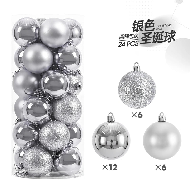 24/36 Pcs Christmas Ball Ornaments (3/4CM): Shatterproof Christmas Tree Hanging Decoration Set Dragon Crest Co