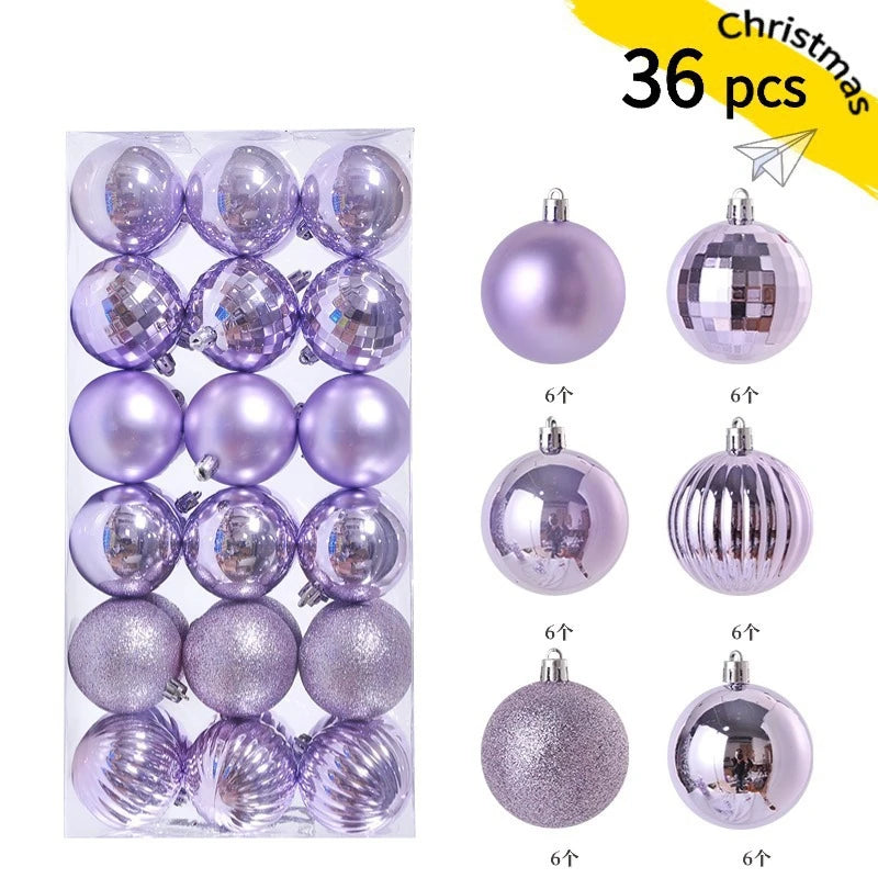 24/36 Pcs Christmas Ball Ornaments (3/4CM): Shatterproof Christmas Tree Hanging Decoration Set Dragon Crest Co