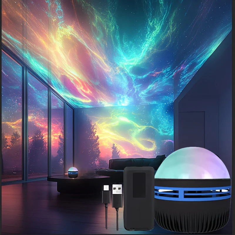 LED Northern Lights Projector Lamp - Aurora Borealis Effect Night Light for Bedroom Decor Name to come later