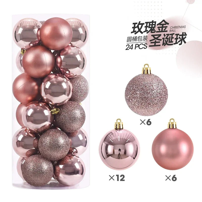 24/36 Pcs Christmas Ball Ornaments (3/4CM): Shatterproof Christmas Tree Hanging Decoration Set Dragon Crest Co