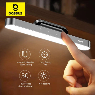 Baseus Magnetic LED Light Bar | Stepless Dimming, Rechargeable | Hanging Desk, Cabinet, & Night Light Name to come later