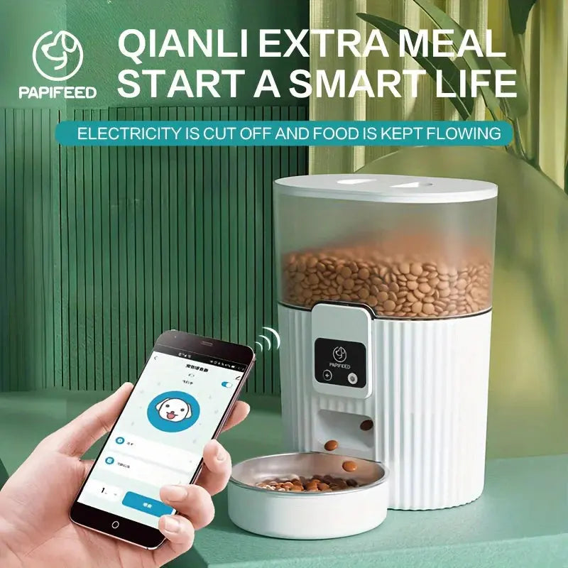 Smart WiFi Automatic Pet Feeder — Cat & Dog Food Dispenser with Remote App & Portion Time Name to come later