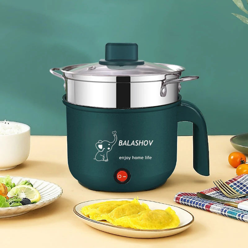 Multifunction Mini Electric Cooker | 1-2 Person Non-stick Hot Pot, Steamer & Rice Cooker for Home/Dorm Name to come later