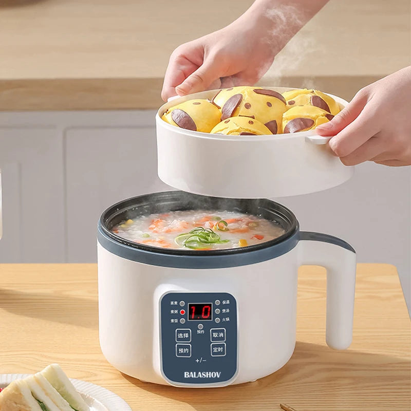 Mini Electric Rice Cooker (1.2L) for 1-2 Person | Smart Multi-Cooker with Steamer & Automatic Home Pot Name to come later