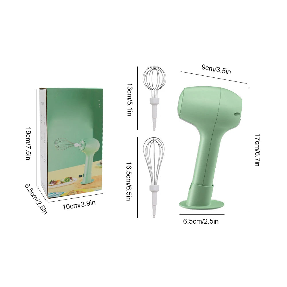 Wireless Electric Hand Mixer for Baking | Cordless Automatic Whisk for Cake Cream, Butter & Egg Beating | Portable Smart Blender Name to come later
