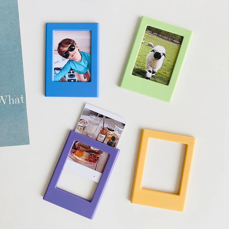 Magnetic Photo Frames (3-Inch) for Fujifilm Instax Mini Film | Fridge Magnet Display for Instax 12, 11, Evo, Link 2 & All Mini Models Name to come later