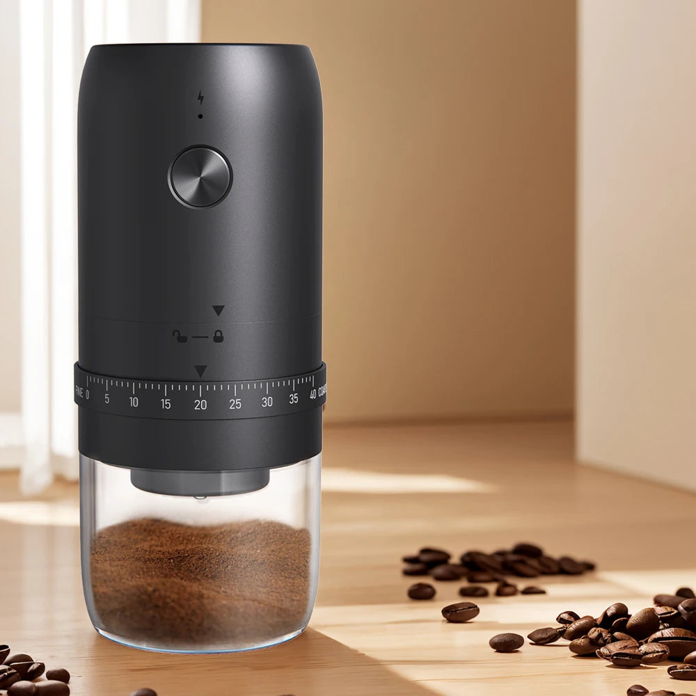 Portable USB-C Rechargeable Electric Coffee Grinder (40-Settings) | Cordless Mini Grinder for Espresso, Pour Over & Home Name to come later
