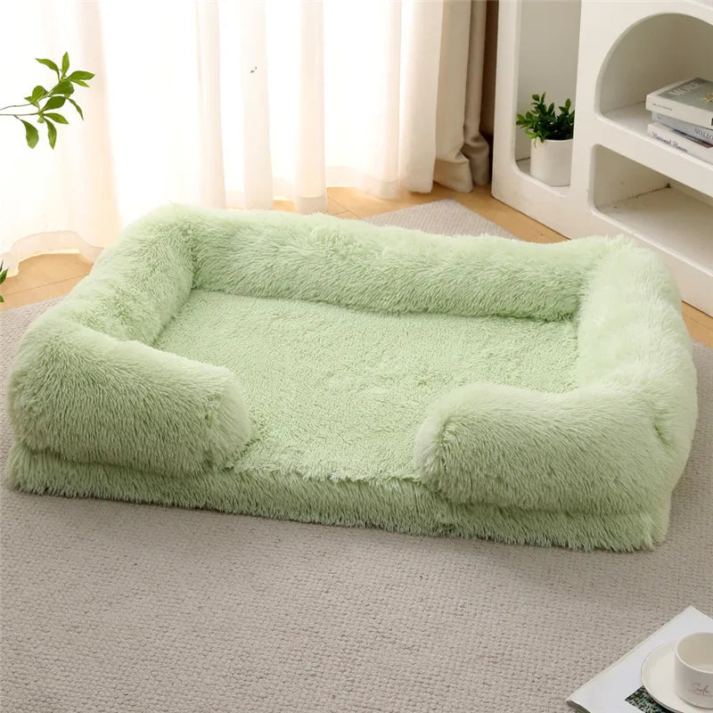 Luxury Winter Warm Dog Sofa Bed for Large & Small Breeds | Plush, Orthopedic Pet Sleeping Mat & House Cushion Name to come later