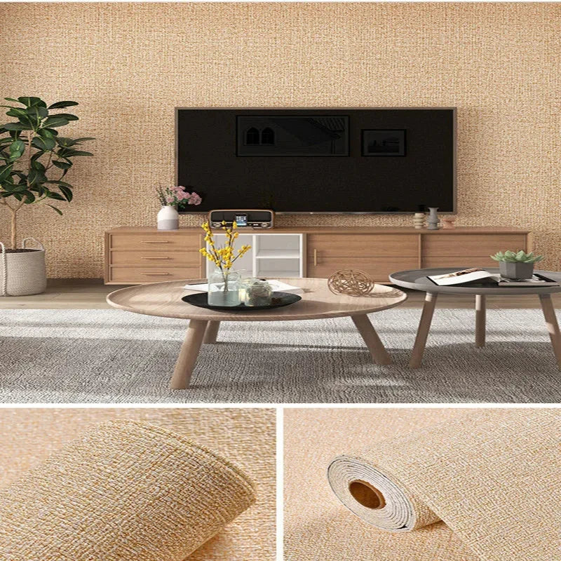Linen Texture 3D Foam Wall Panels Peel and Stick – Solid Color, Waterproof PVC Wallpaper for Home Renovation Name to come later