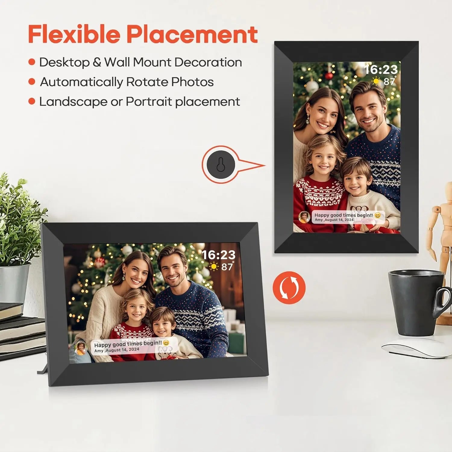 Frameo Digital Picture Frame 10.1 Inch 32GB/64GB Smart WiFi digital photo frame with 1280x800 IPS HD Touch Screen Wall Mountable Name to come later