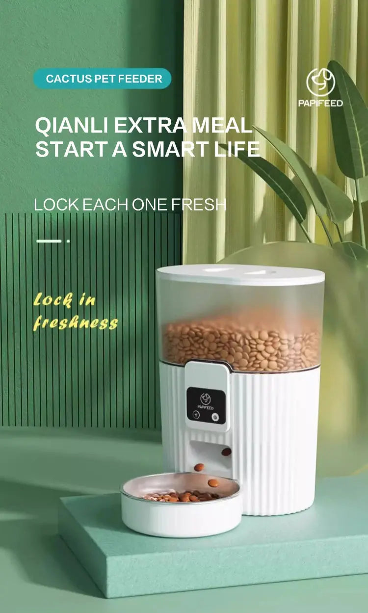 Smart WiFi Automatic Pet Feeder — Cat & Dog Food Dispenser with Remote App & Portion Time Name to come later