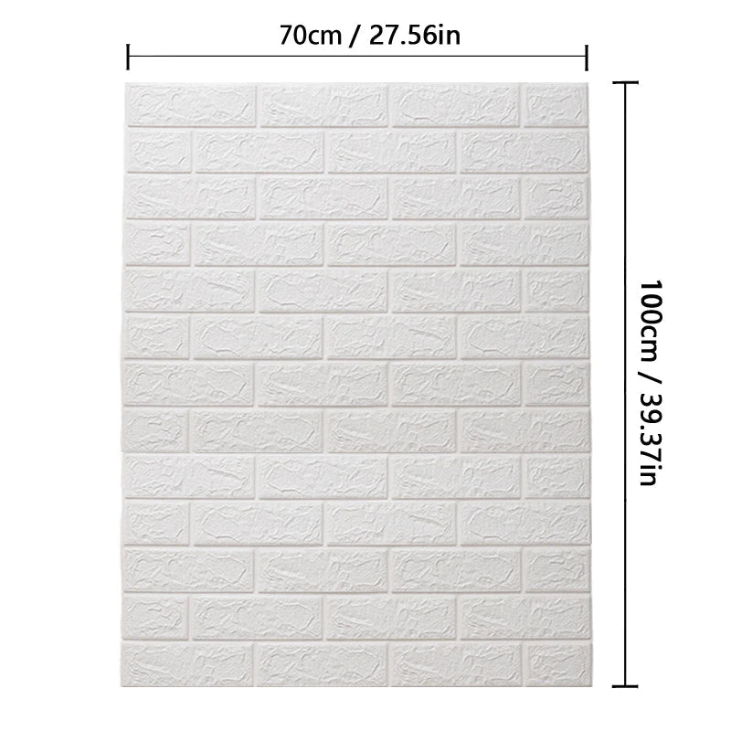 3D Faux Brick Wall Panels Peel and Stick – Waterproof, Self-Adhesive Foam Wallpaper for Kitchen, Bedroom & Home Decor Name to come later