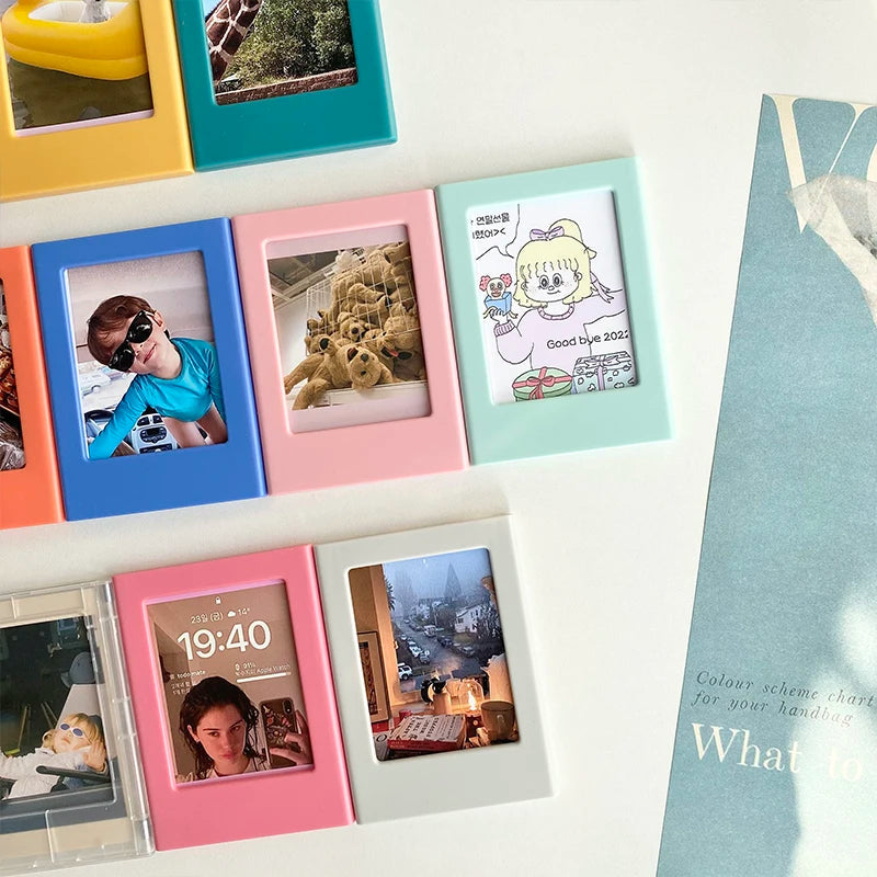 Magnetic Photo Frames (3-Inch) for Fujifilm Instax Mini Film | Fridge Magnet Display for Instax 12, 11, Evo, Link 2 & All Mini Models Name to come later