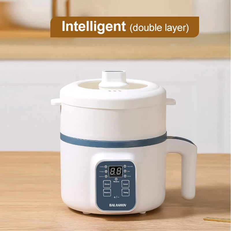 Mini Electric Rice Cooker (1.2L) for 1-2 Person | Smart Multi-Cooker with Steamer & Automatic Home Pot Name to come later