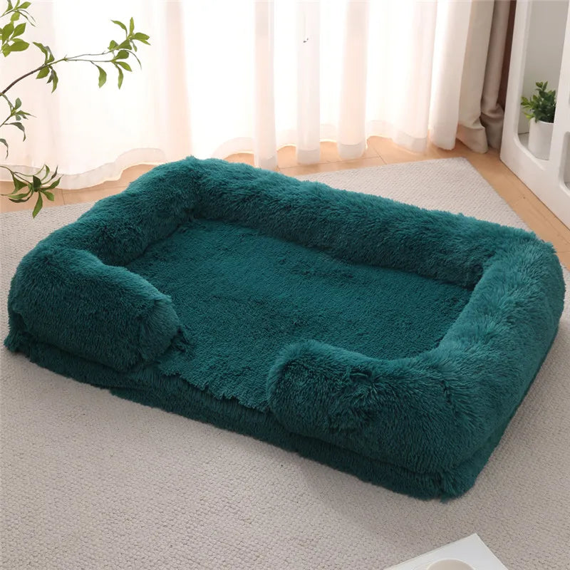 Luxury Winter Warm Dog Sofa Bed for Large & Small Breeds | Plush, Orthopedic Pet Sleeping Mat & House Cushion Name to come later