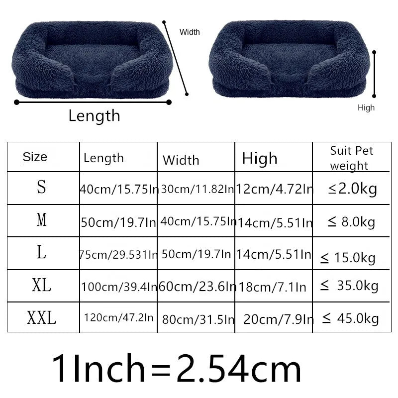 Luxury Winter Warm Dog Sofa Bed for Large & Small Breeds | Plush, Orthopedic Pet Sleeping Mat & House Cushion Name to come later